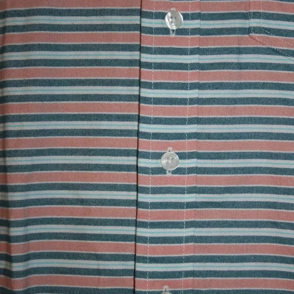 L.L. Bean Striped Button Up Small Slightly Fitted Men's Dress Shirt NWOT - Picture 7 of 14